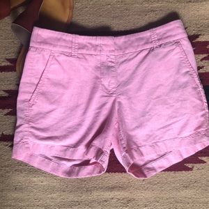 Pink J Crew short. City Fit. Size 0
